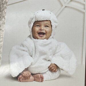 Hyde and EEK Plush Sparkle White Seal Costume Infant Size 12-18 Months